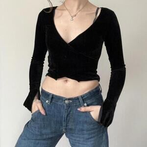 Urban Outfitters Women's Black Blous